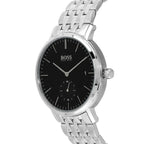 Hugo Boss Corporal 1513641 40mm Men’s Quartz Watch – Black Dial & Stainless Steel Bracelet