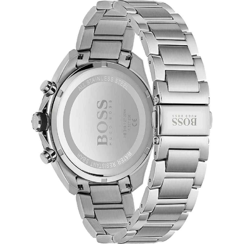 Hugo Boss Distinct 1513857 46mm Men’s Chronograph Watch – Black Dial & Stainless Steel Bracelet