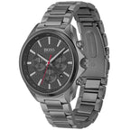 Hugo Boss Distinct 1513858 46mm Men’s Chronograph Watch – Grey Honeycomb-Textured Dial & Stainless Steel Bracelet