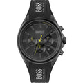 Hugo Boss Distinct 1513859 46mm Men’s Chronograph Watch – Black Dial & Black Silicone Strap