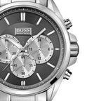 Hugo Boss Driver 1512883 44mm Men’s Chronograph Watch – Black Dial & Silver-tone Bracelet