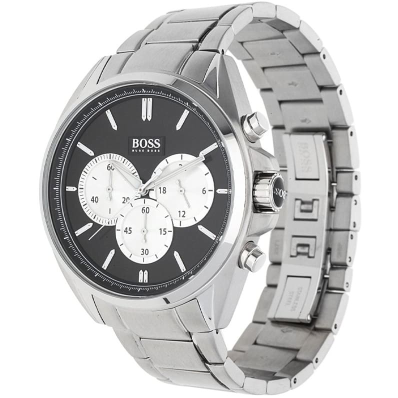 Hugo Boss Driver 1512883 44mm Men’s Chronograph Watch – Black Dial & Silver-tone Bracelet