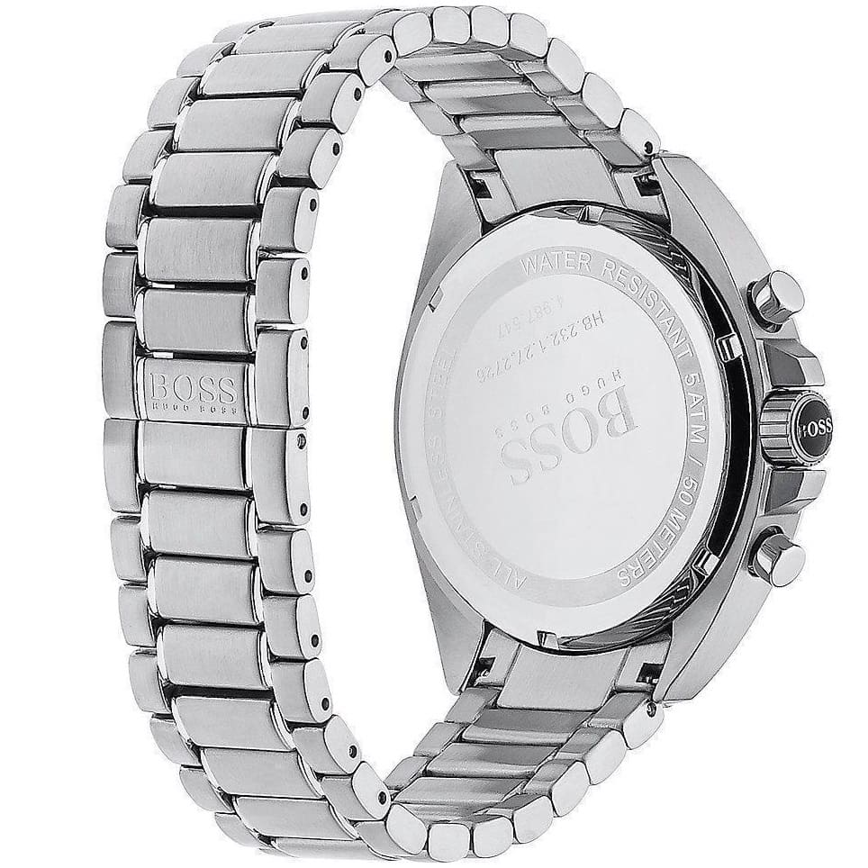 Hugo Boss Driver 1513080 44mm Men’s Chronograph Watch – Black Dial & Silver-tone Bracelet