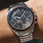Hugo Boss Driver 1513094 44mm Men’s Chronograph Watch – Black Sunray Dial & Stainless Steel Bracelet