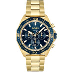 Hugo Boss Energy 1513973 44mm Men’s Chronograph Watch – Blue Dial & Gold-tone Link Bracelet