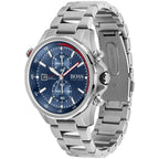 Hugo Boss Globetrotter 1513823 46mm Men’s Chronograph Watch – Blue Dial & Stainless Steel Bracelet