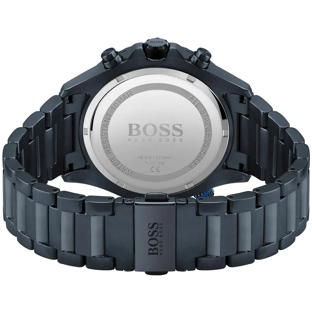 Hugo Boss Globetrotter 1513824 46mm Men’s Chronograph Watch – Black Dial & Stainless Steel Bracelet