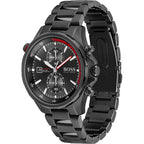Hugo Boss Globetrotter 1513825 46mm Men’s Chronograph Watch – Black Dial & Stainless Steel Bracelet