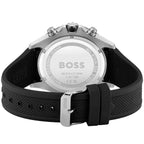 Hugo Boss Globetrotter 1513931 46mm Men’s Chronograph Watch – Grey Dial & Black Silicone Strap