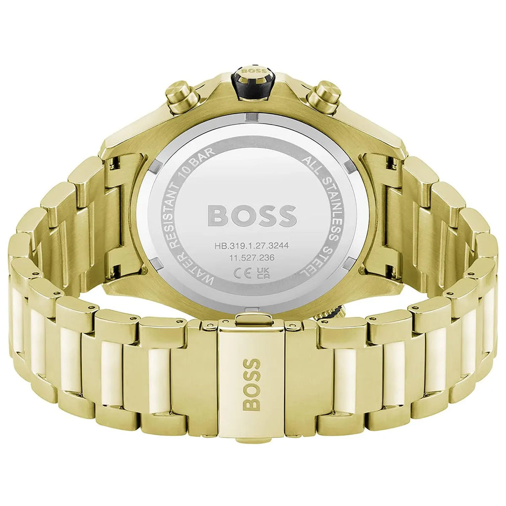 Hugo Boss Globetrotter 1513932 46mm Men’s Chronograph Watch – Black Dial & Stainless Steel Bracelet