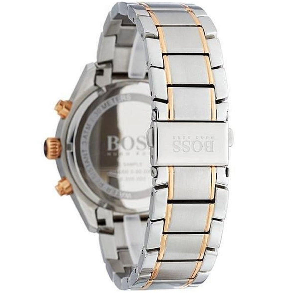 Hugo Boss Grand Prix 1513473 44mm Men’s Chronograph Watch – Black Dial & Stainless Steel Bracelet