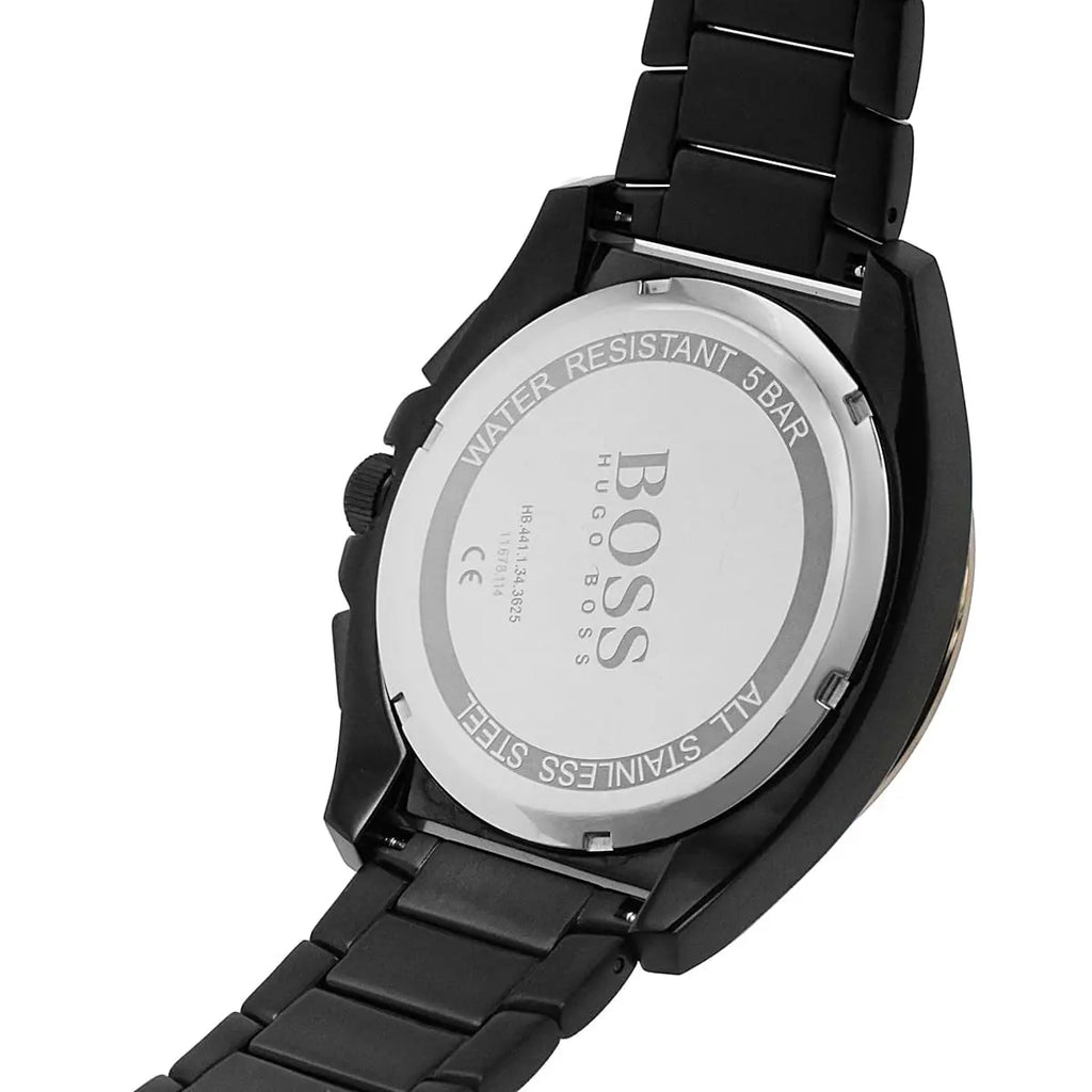 Hugo Boss Grandmaster 1513885 46mm Men’s Chronograph Watch – Black Dial & Stainless Steel Bracelet