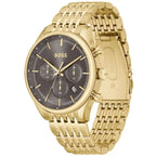 Hugo Boss Gregor 1514051 45mm Men’s Chronograph Watch – Grey Dial & Stainless Steel Bracelet