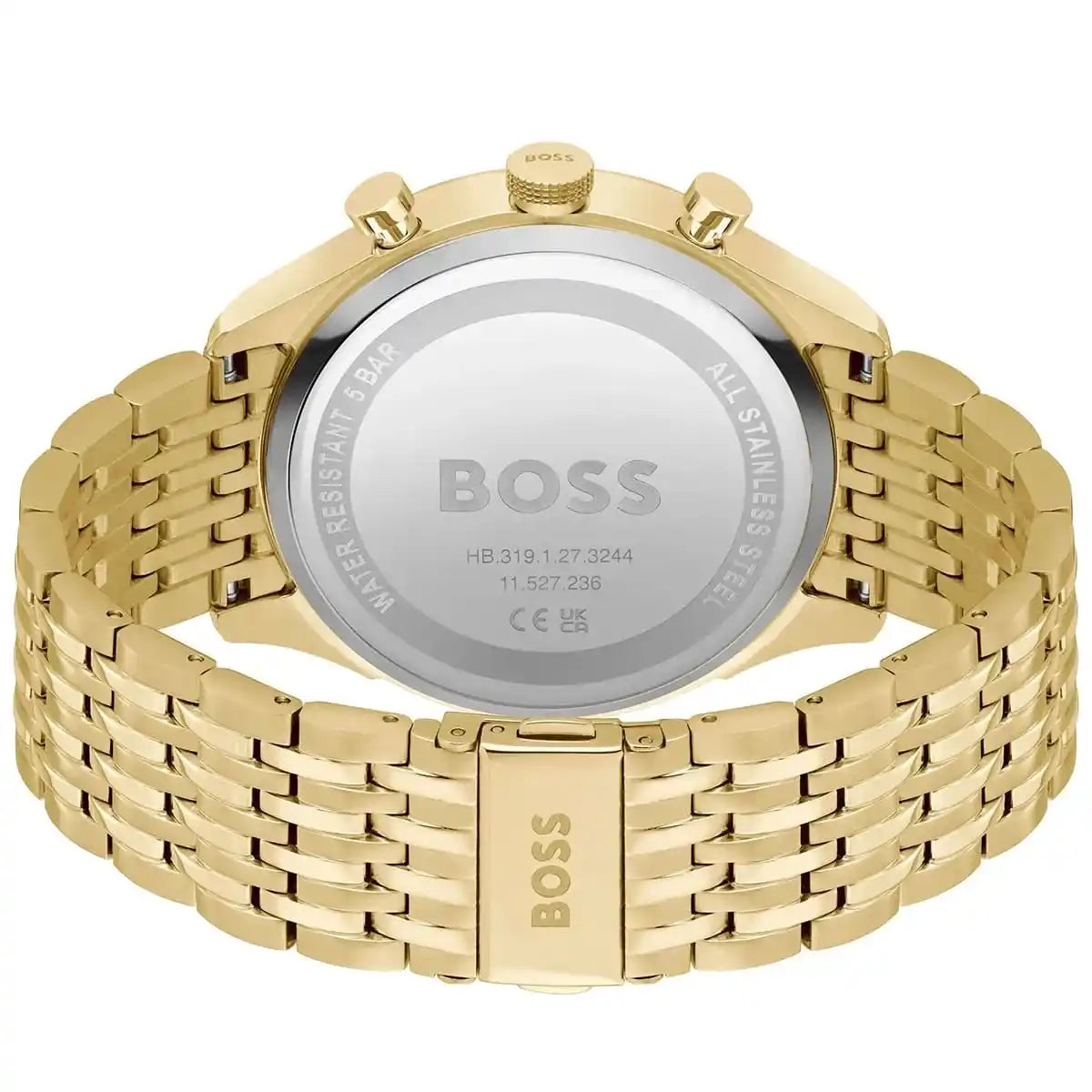 Hugo Boss Gregor 1514051 45mm Men’s Chronograph Watch – Grey Dial & Stainless Steel Bracelet