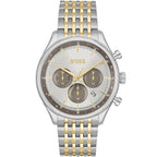 Hugo Boss Gregor 1514053 45mm Men’s Chronograph Watch – Grey Dial & Gold-tone Link Bracelet