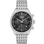 Hugo Boss Gregor 1514082 45mm Men’s Chronograph Watch – Black Dial & Stainless Steel Bracelet