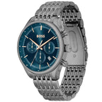 Hugo Boss Gregor 1514083 45mm Men’s Chronograph Watch – Blue Dial & Stainless Steel Bracelet