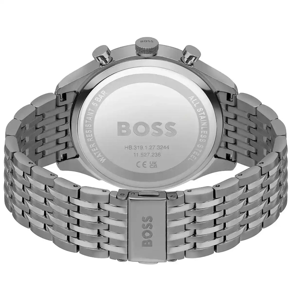 Hugo Boss Gregor 1514083 45mm Men’s Chronograph Watch – Blue Dial & Stainless Steel Bracelet