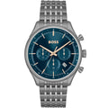 Hugo Boss Gregor 1514083 45mm Men’s Chronograph Watch – Blue Dial & Stainless Steel Bracelet