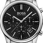 Hugo Boss Hero 1513433 44mm Men’s Chronograph Watch – Black Dial & Silver-tone Bracelet