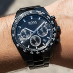 Hugo Boss Hero 1513754 45mm Men’s Chronograph Watch – Black Dial & Stainless Steel Bracelet