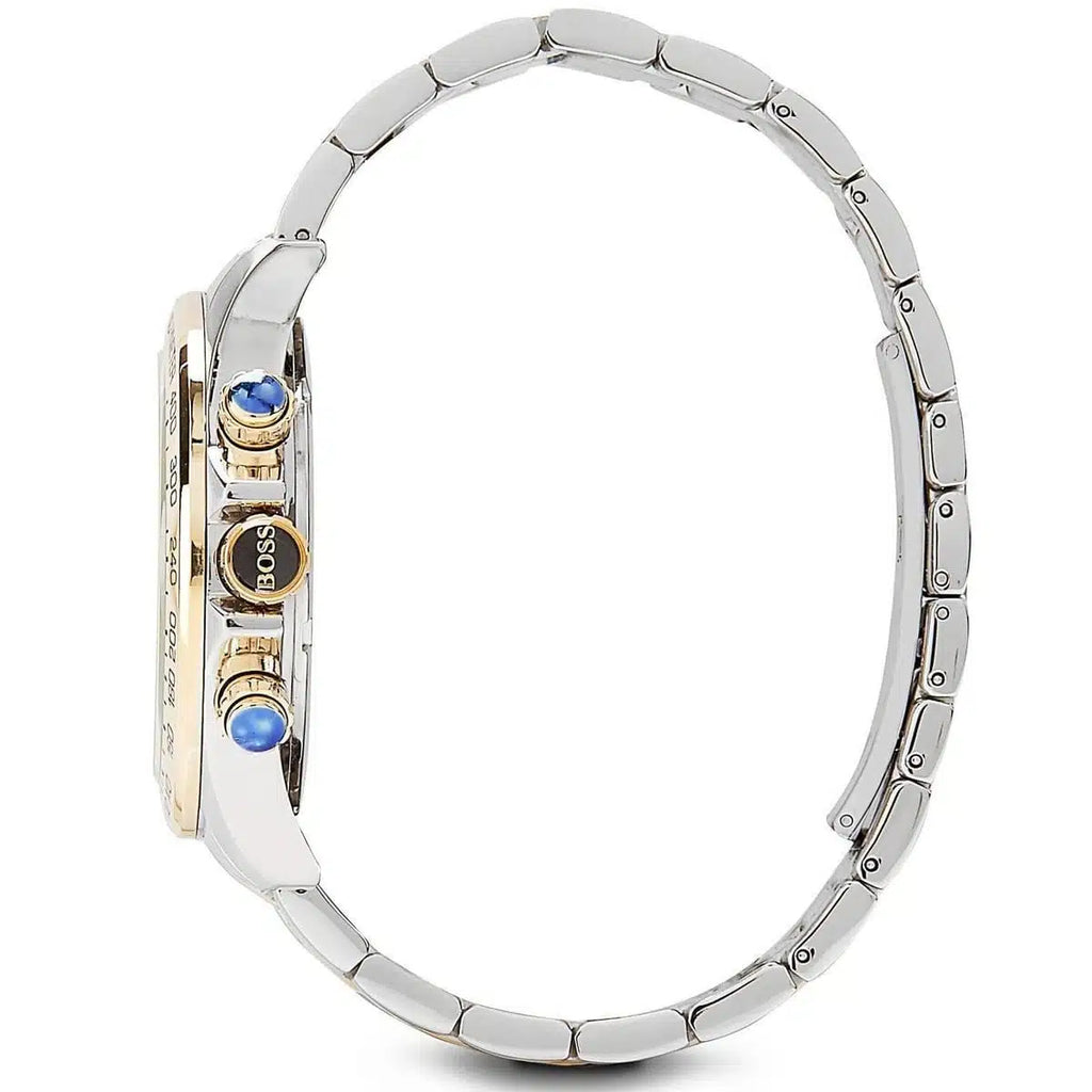 Hugo Boss Ikon 1512960 46mm Men’s Chronograph Watch – Silver Sunray Dial & Stainless Steel Bracelet