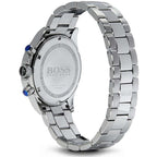 Hugo Boss Ikon 1512964 44mm Men’s Chronograph Watch – Silver Panda Dial & Stainless Steel Bracelet