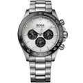 Hugo Boss Ikon 1512964 44mm Men’s Chronograph Watch – Silver Panda Dial & Stainless Steel Bracelet