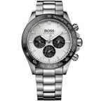 Hugo Boss Ikon 1512964 44mm Men’s Chronograph Watch – Silver Panda Dial & Stainless Steel Bracelet