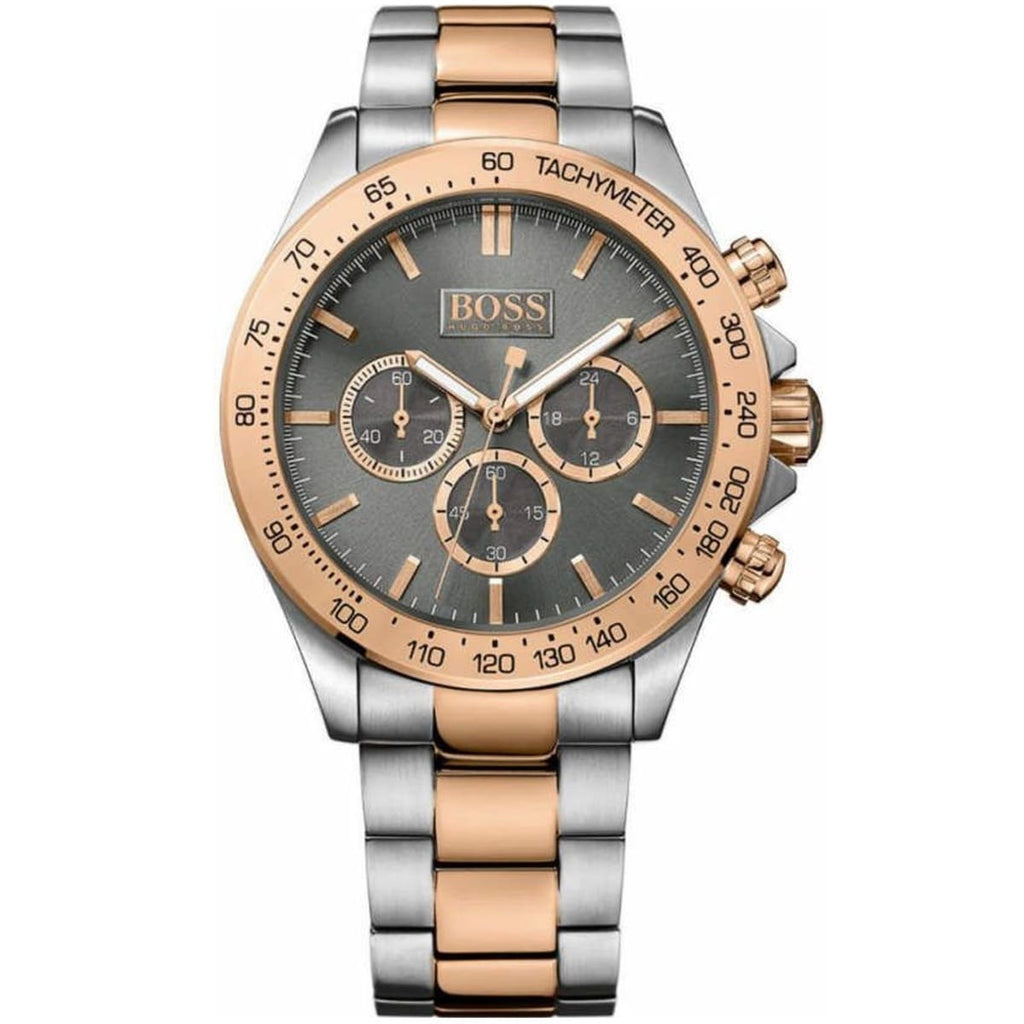 Hugo Boss Ikon 1513339 44mm Men’s Chronograph Watch – Grey Dial & Stainless Steel Bracelet