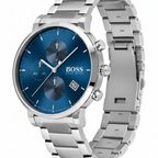 Hugo Boss Integrity 1513779 43mm Men’s Chronograph Watch – Blue Dial & Silver-tone Link Bracelet
