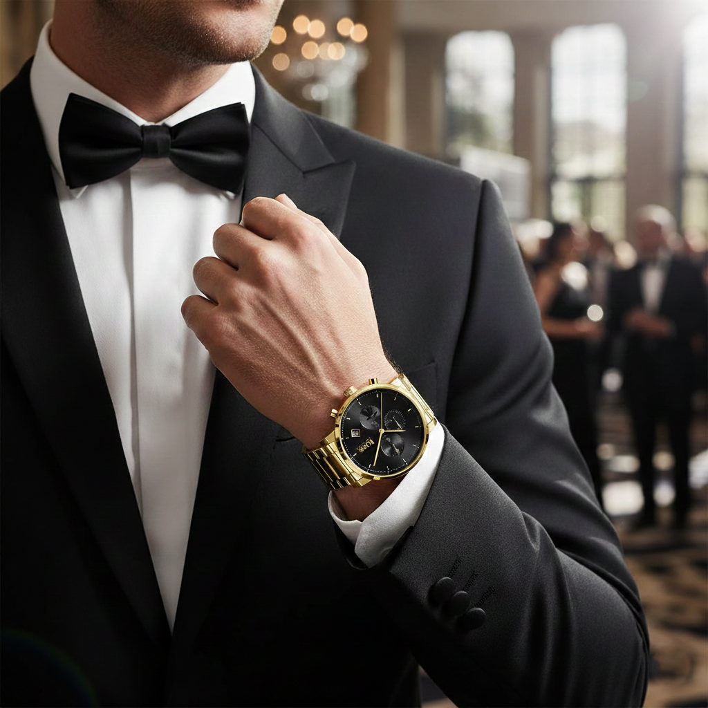 Hugo Boss Integrity 1513781 43mm Men’s Chronograph Watch – Black Dial & Gold-tone Link Bracelet