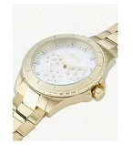 Hugo Boss Majesty 1502445 36mm Women’s Multifunction Quartz Watch – Silver Dial with Crystal Markers & Gold-Tone Stainless Steel Link Bracelet