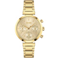 Hugo Boss Majesty 1502532 36mm Women’s Multifunction Quartz Watch – Gold Sunray Dial & Gold-Tone Stainless Steel Link Bracelet