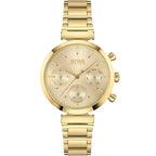 Hugo Boss Majesty 1502532 36mm Women’s Multifunction Quartz Watch – Gold Sunray Dial & Gold-Tone Stainless Steel Link Bracelet