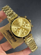 Hugo Boss Majesty 1502532 36mm Women’s Multifunction Quartz Watch – Gold Sunray Dial & Gold-Tone Stainless Steel Link Bracelet