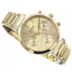 Hugo Boss Majesty 1502532 36mm Women’s Multifunction Quartz Watch – Gold Sunray Dial & Gold-Tone Stainless Steel Link Bracelet