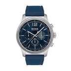 Hugo Boss Navigator 1513526 44mm Men’s Chronograph Watch – Blue Dial & Blue Silicone Strap
