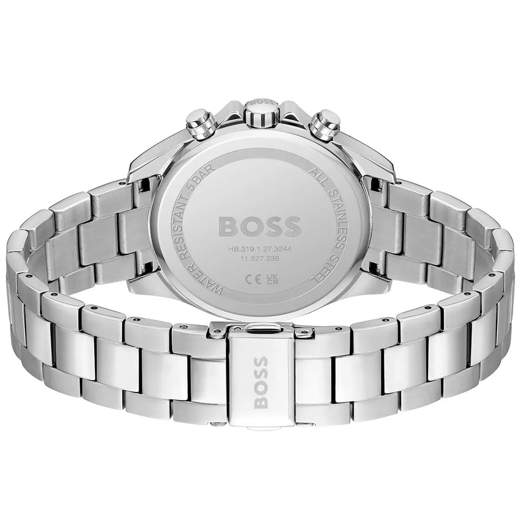 Hugo Boss Novia 1502614 38mm Women’s Multifunction Quartz Watch – Dark Grey Dial & Silver Stainless Steel Link Bracelet