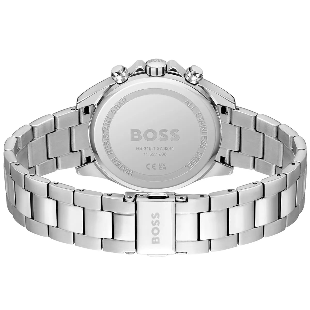Hugo Boss Novia 1502614 38mm Women’s Multifunction Quartz Watch – Dark Grey Dial & Silver Stainless Steel Link Bracelet