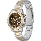 Hugo Boss Novia 1502617 38mm Women’s Multifunction Quartz Watch – Brown Sunray Dial & Two-Tone Silver & Rose Gold Steel Bracelet