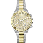 Hugo Boss Novia 1502618 38mm Women’s Multifunction Quartz Watch – Champagne Dial with Crystal Markers & Two-Tone Silver & Gold Steel Bracelet
