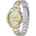 Hugo Boss Novia 1502618 38mm Women’s Multifunction Quartz Watch – Champagne Dial with Crystal Markers & Two-Tone Silver & Gold Steel Bracelet