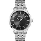 Hugo Boss Officer 1513614 41mm Men’s Quartz Watch – Black Dial & Stainless Steel Bracelet