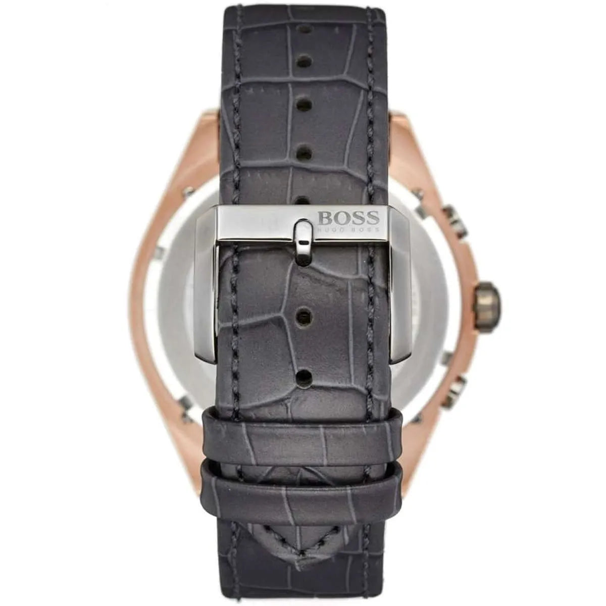 Hugo Boss Onyx 1513366 44mm Men’s Chronograph Watch – Grey Dial & Grey Leather Strap