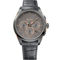 Hugo Boss Onyx 1513366 44mm Men’s Chronograph Watch – Grey Dial & Grey Leather Strap