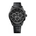 Hugo Boss Onyx 1513367 44mm Men’s Chronograph Watch – Black Dial & Black Leather Strap