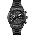 Hugo Boss Pilot 1513854 44mm Men’s Chronograph Watch – Black Dial & Stainless Steel Bracelet