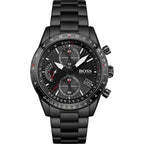 Hugo Boss Pilot 1513854 44mm Men’s Chronograph Watch – Black Dial & Stainless Steel Bracelet