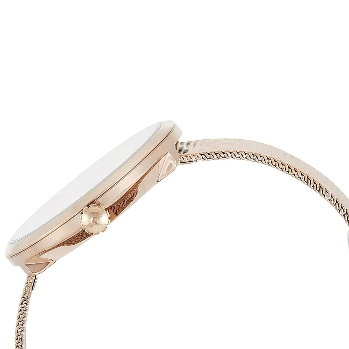 Hugo Boss Praise 1502548 36mm Women’s Two-Hand Quartz Watch – Rose Gold Sunray Dial with Crystal Ring & Rose Gold Stainless Steel Mesh Bracelet